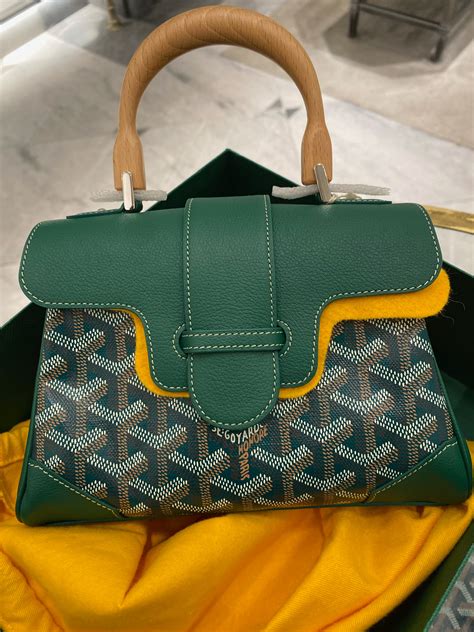 goyard top handle bag|goyard saigon price.